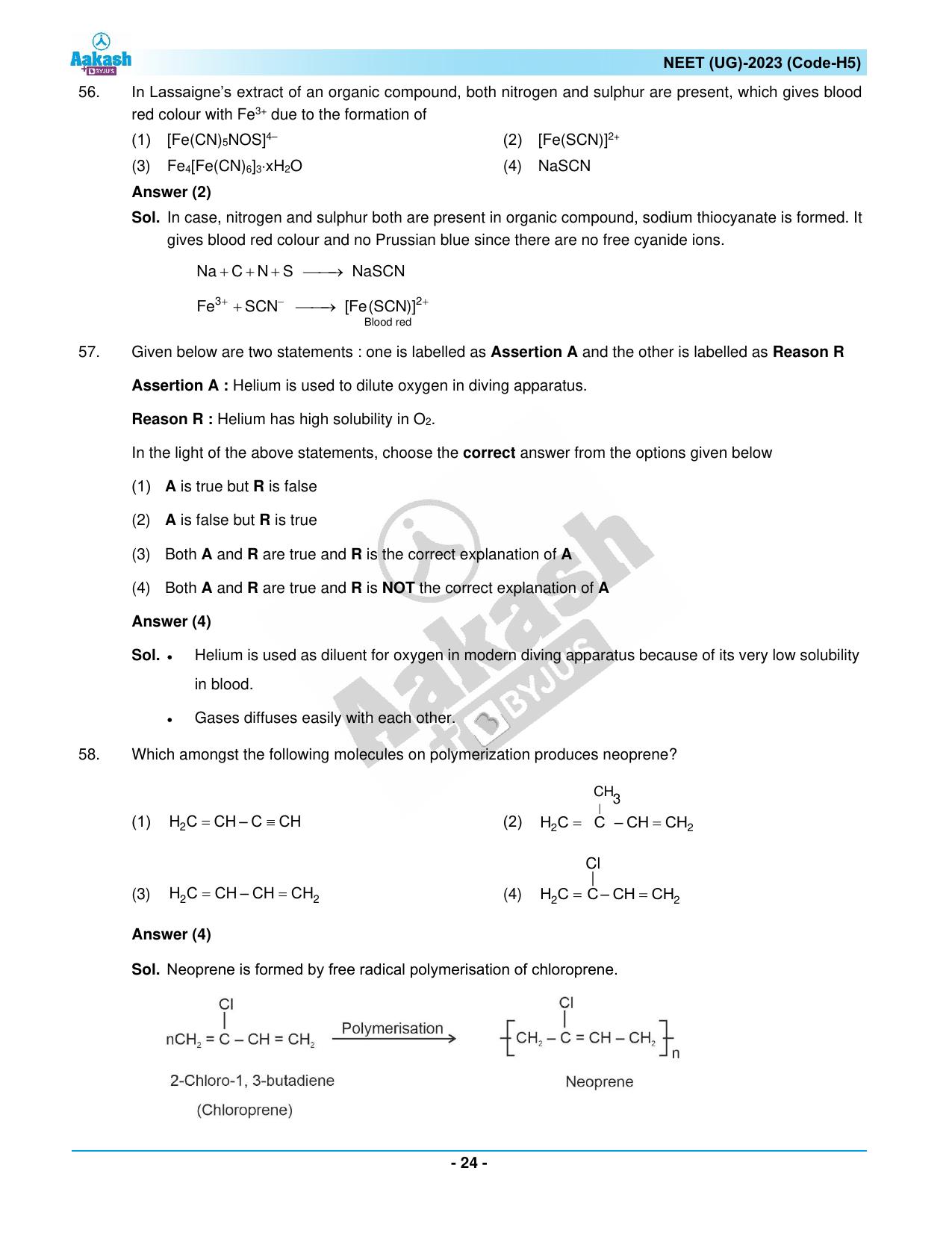 NEET 2023 Question Paper H5 - Page 24