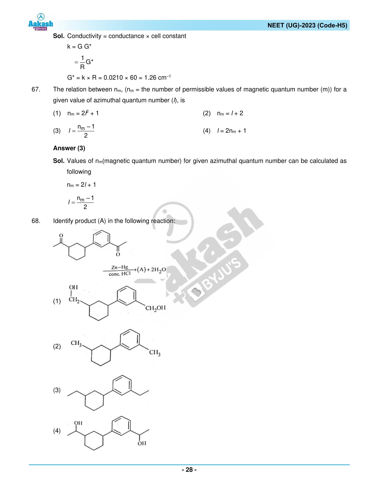 NEET 2023 Question Paper H5 - Page 28