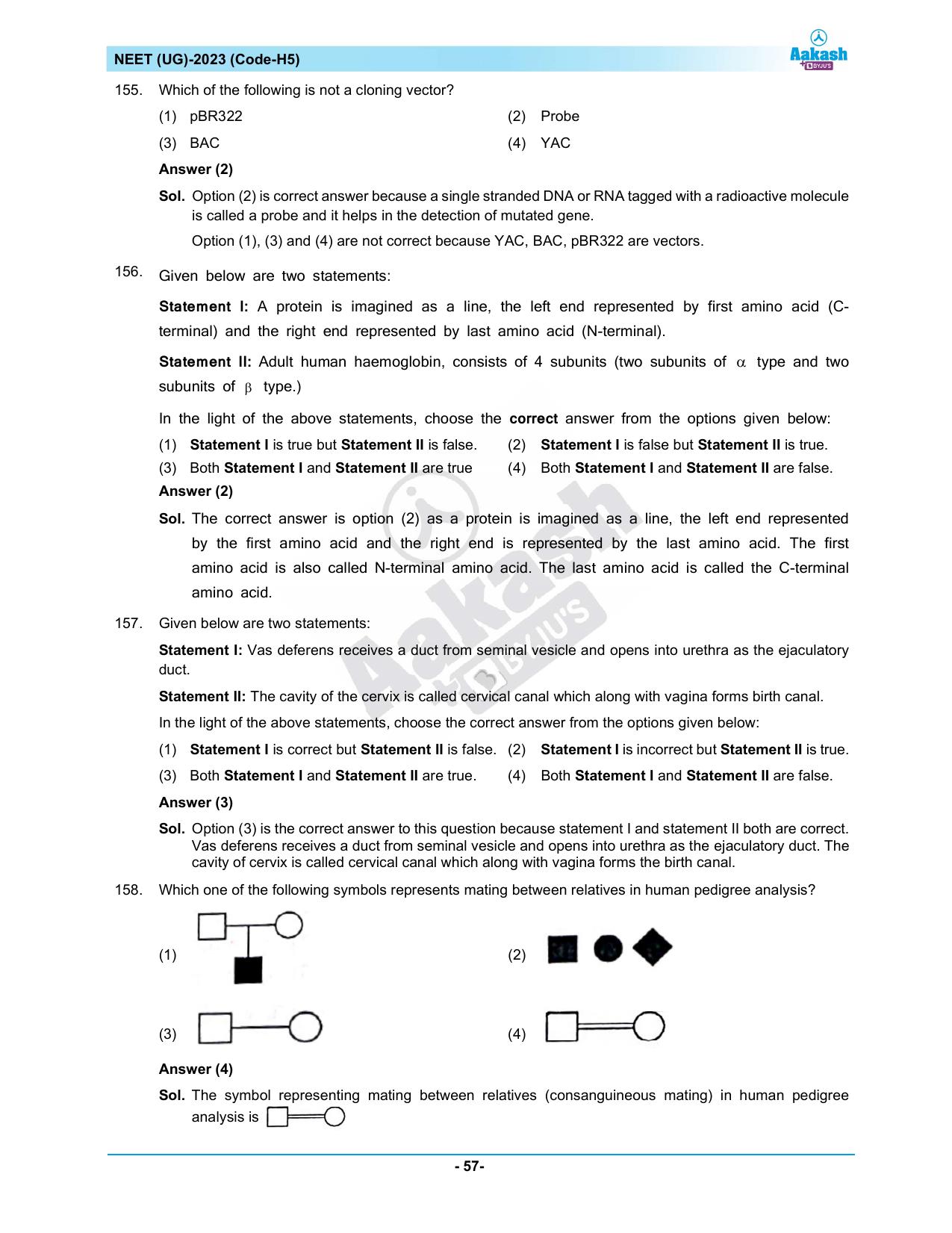 NEET 2023 Question Paper H5 - Page 57