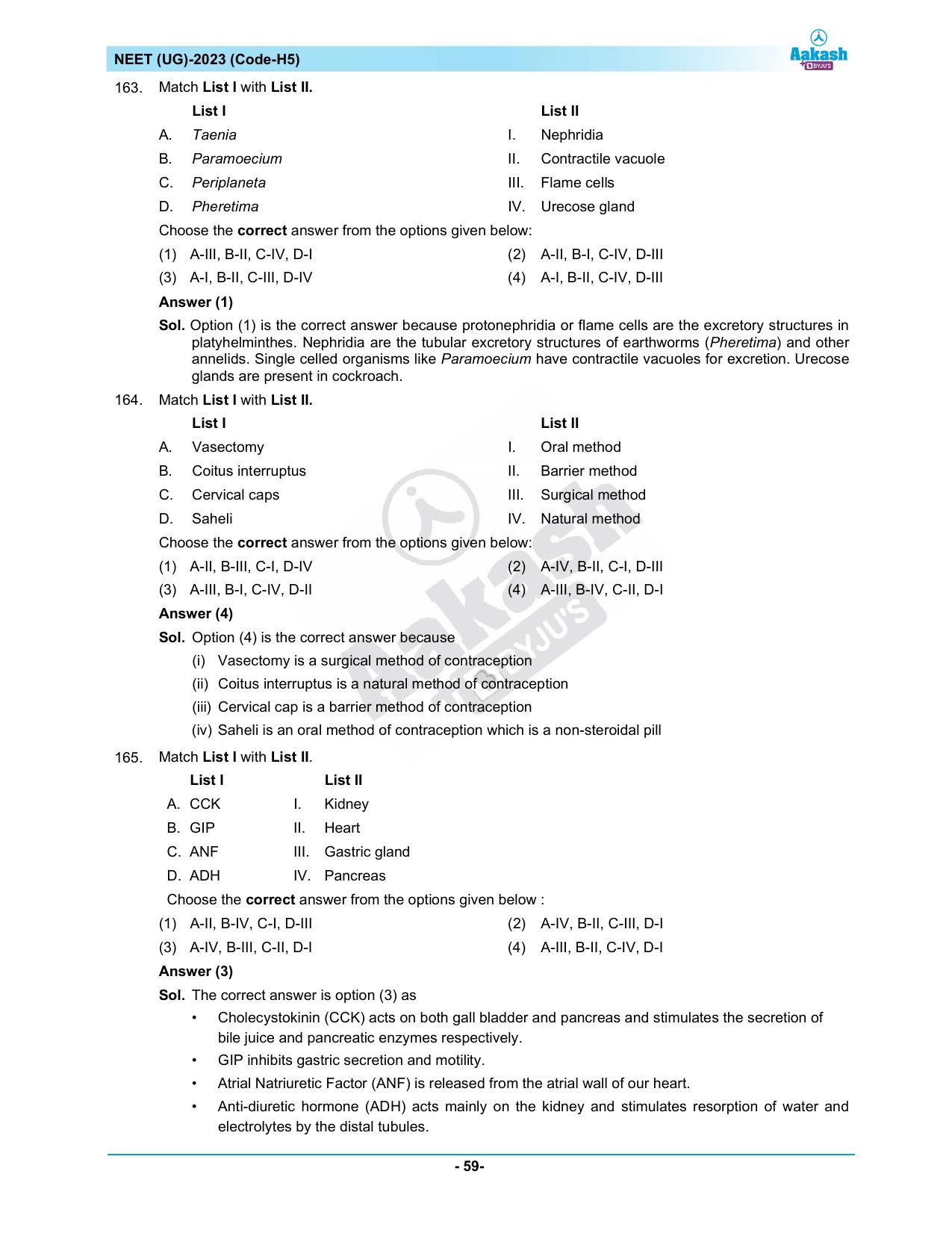 NEET 2023 Question Paper H5 - Page 59