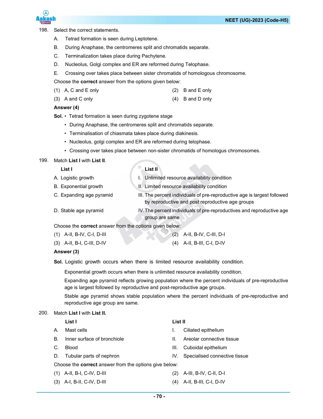 NEET 2023 Question Paper H5 - Page 70