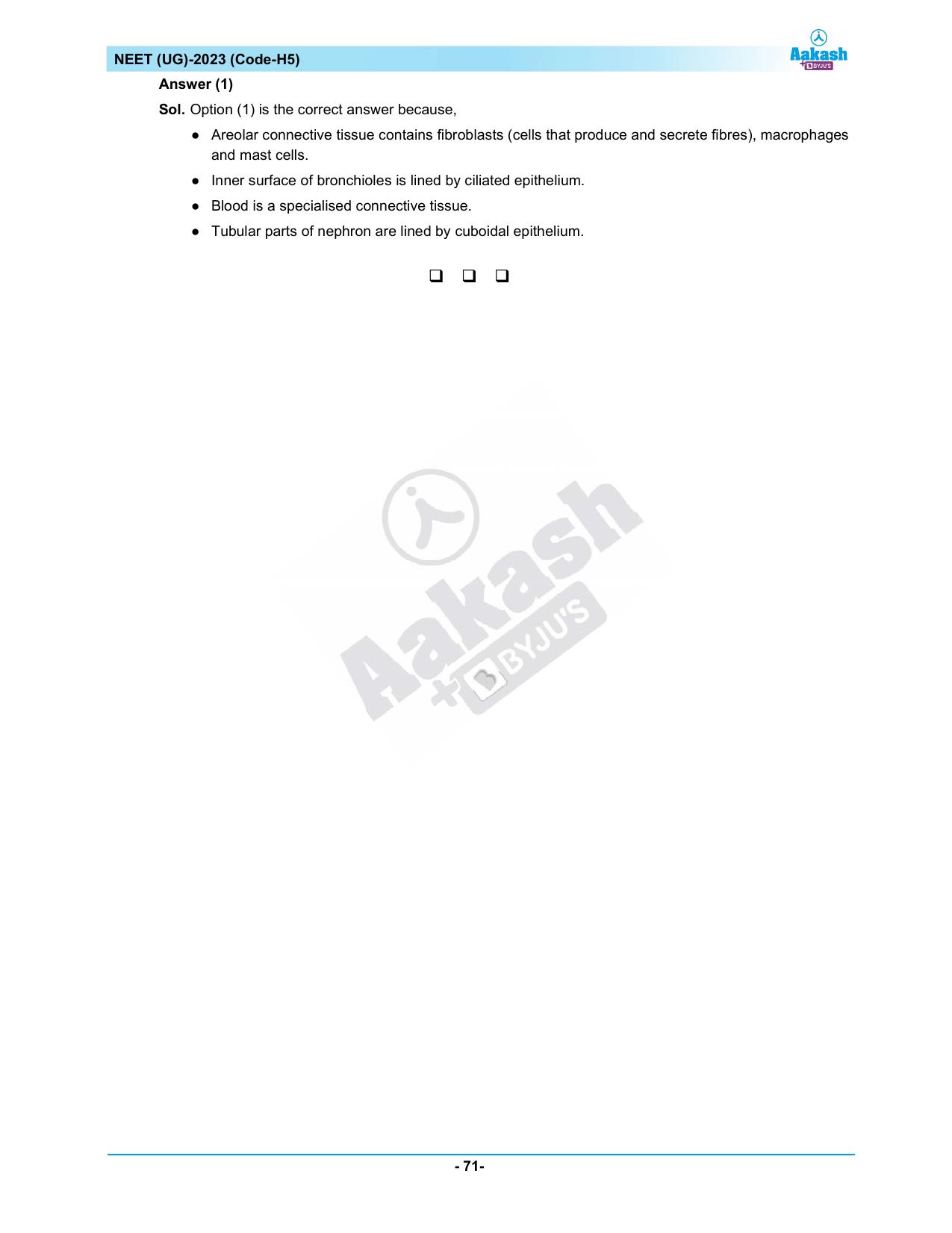 NEET 2023 Question Paper H5 - Page 71