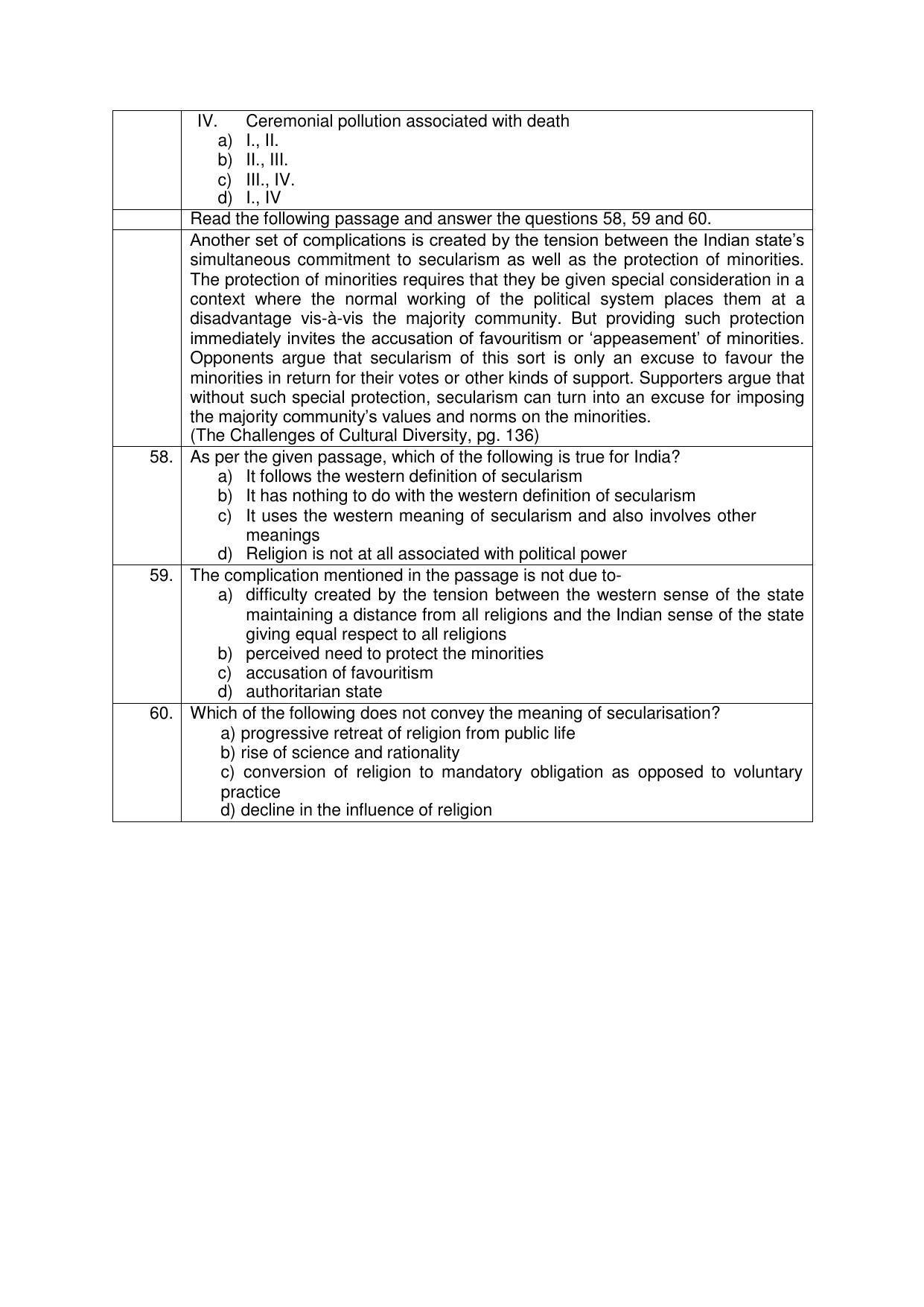 CBSE Class 12 Sociology Sample Paper 2021-22 - Page 9