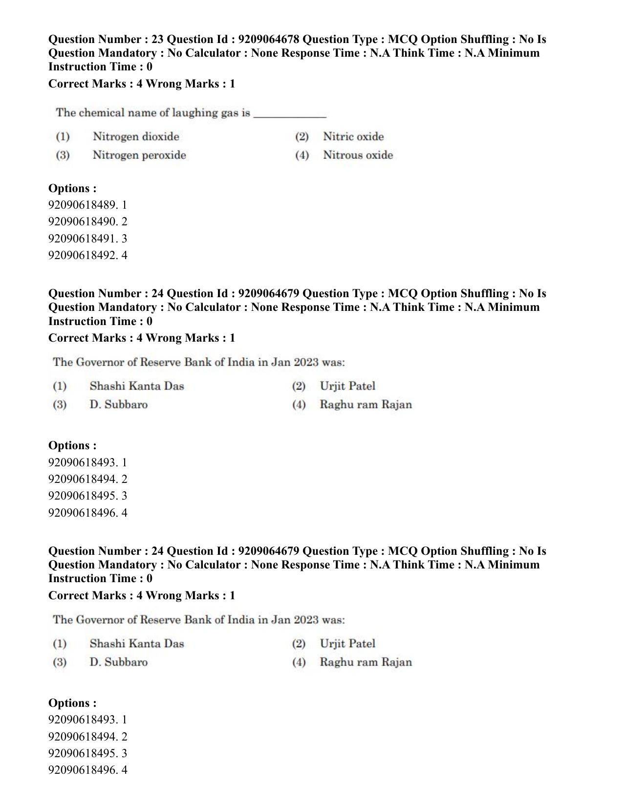 CUET PG 2023: MTQP03 – Dairy Technology (Eng.)-Shift-3 (06-06-2023) Question Paper - Page 26