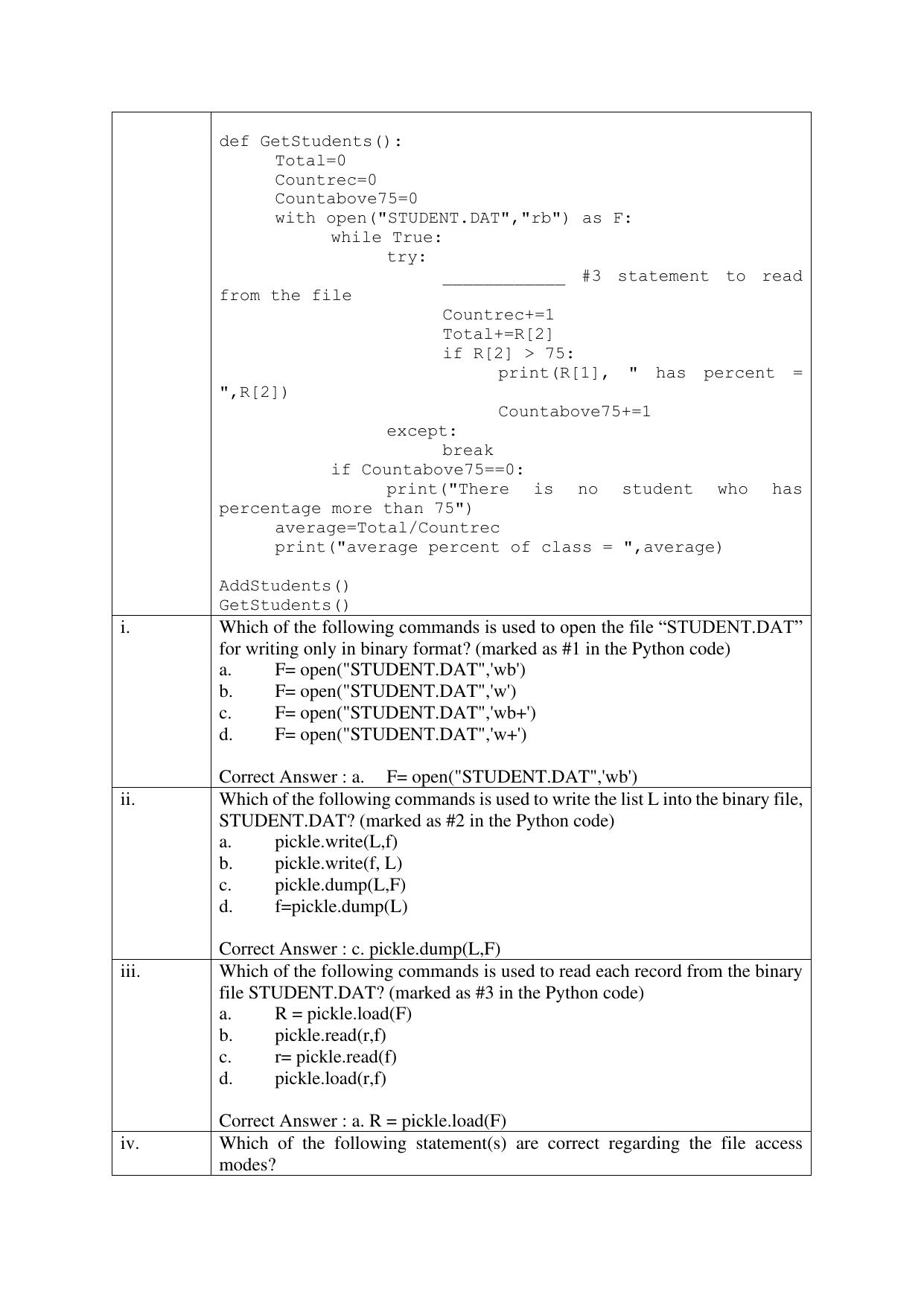 CBSE Class XII Computer Science Question Bank - Page 3