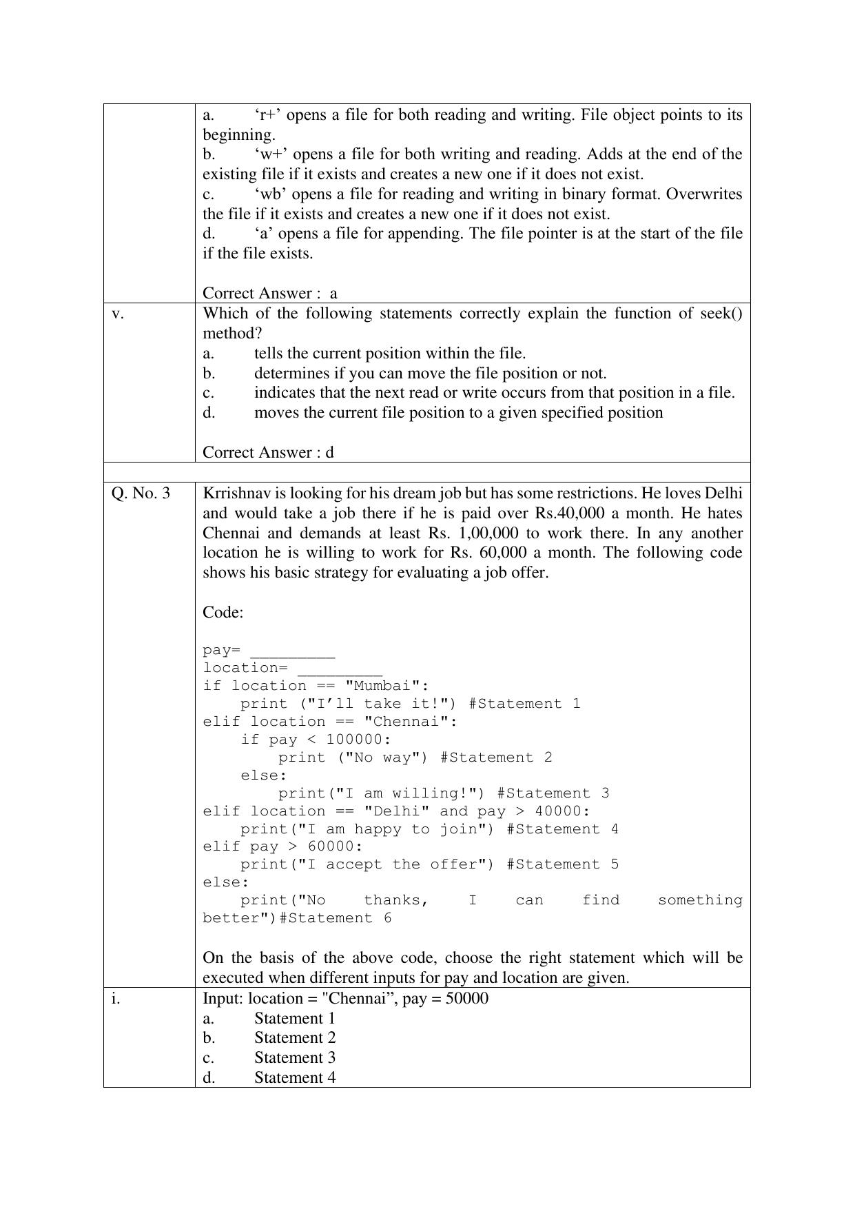 CBSE Class XII Computer Science Question Bank - Page 4