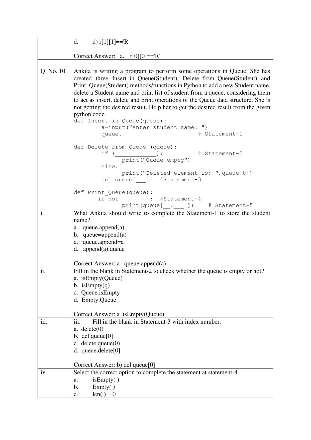 CBSE Class XII Computer Science Question Bank - Page 15