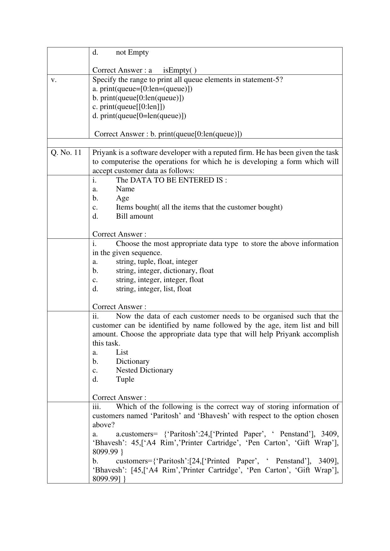 CBSE Class XII Computer Science Question Bank - Page 16