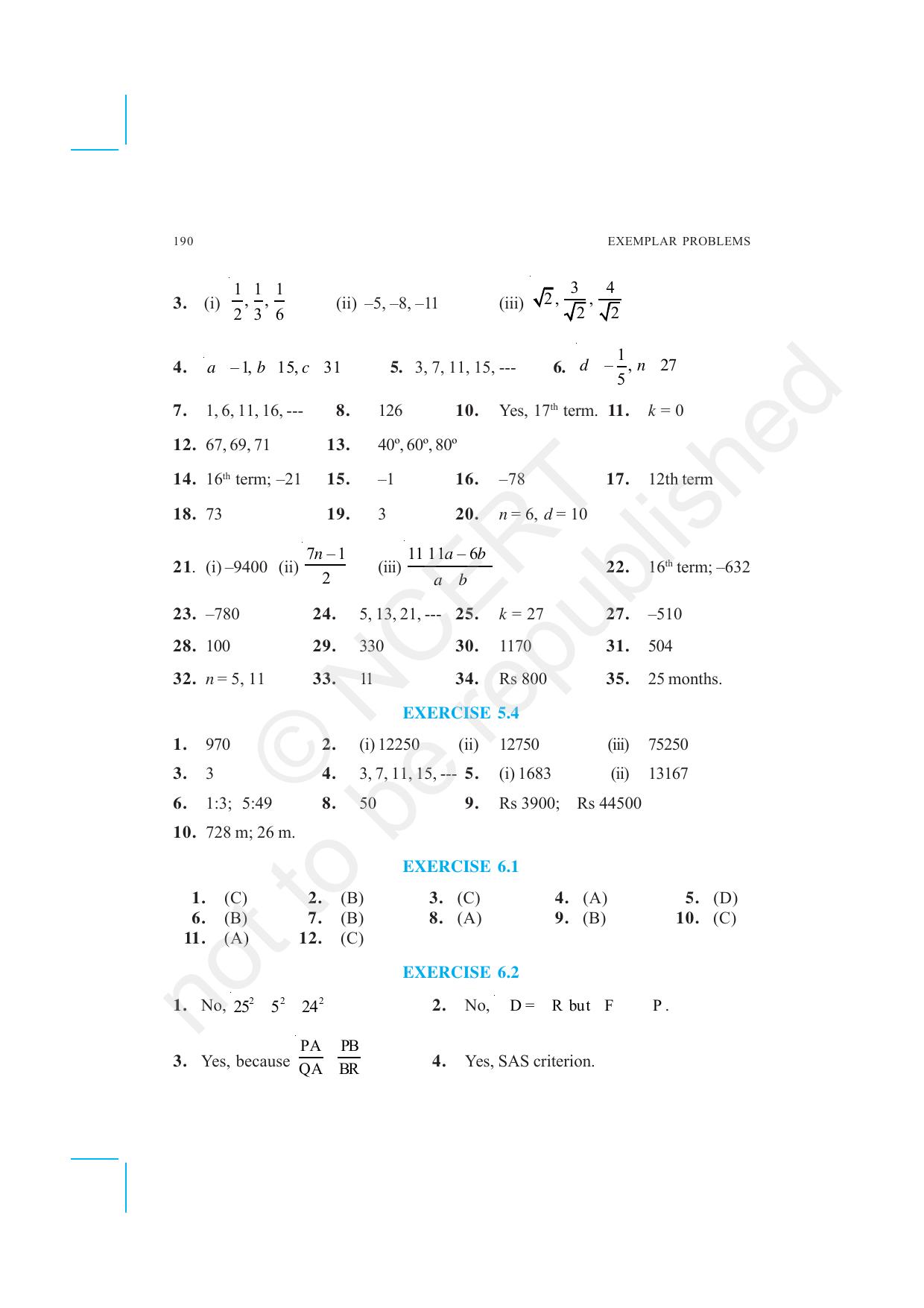 NCERT Exemplar Class 10: Mathematics Answers - Page 8
