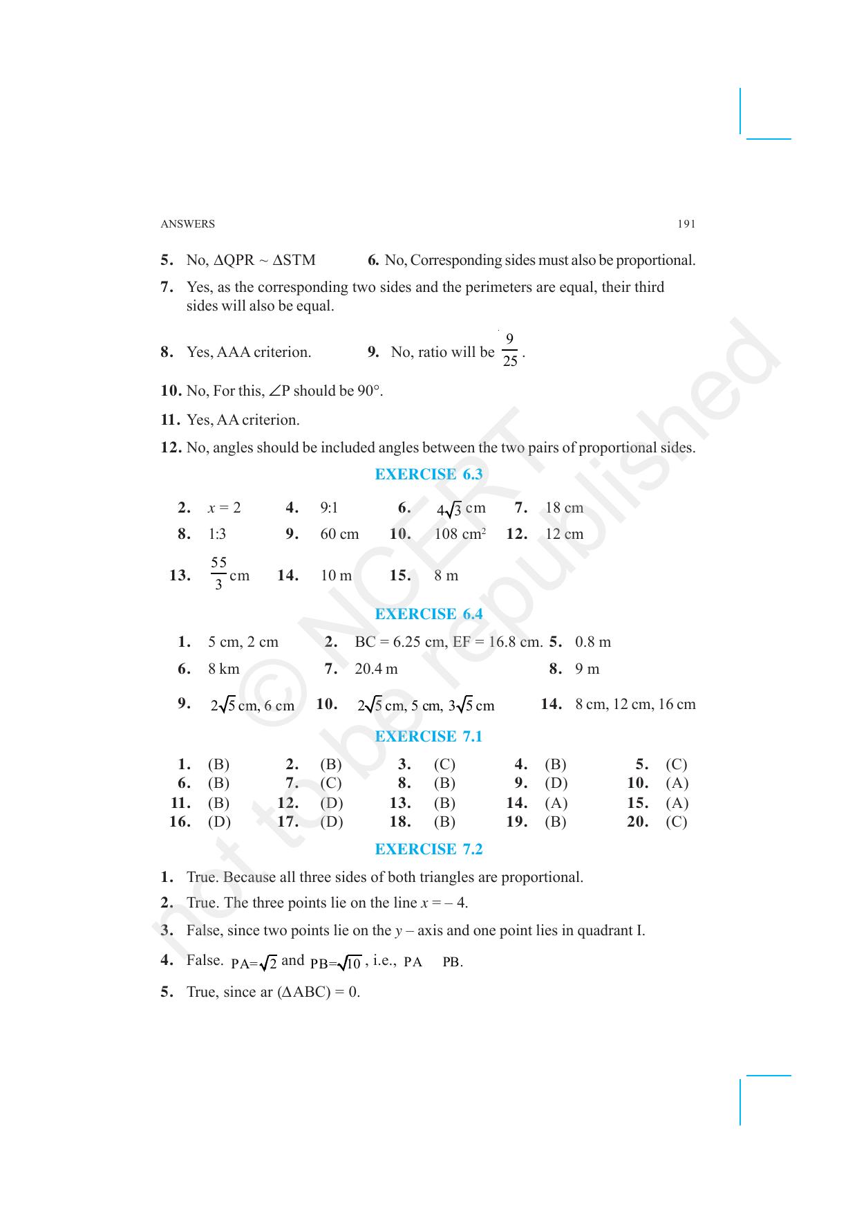 NCERT Exemplar Class 10: Mathematics Answers - Page 9