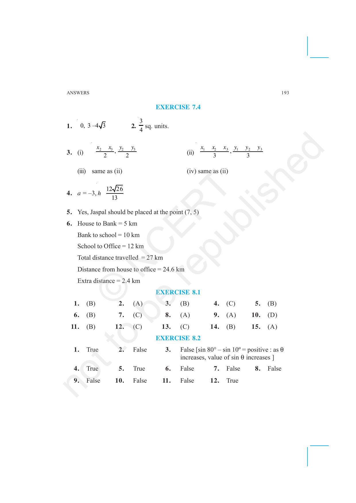 NCERT Exemplar Class 10: Mathematics Answers - Page 11