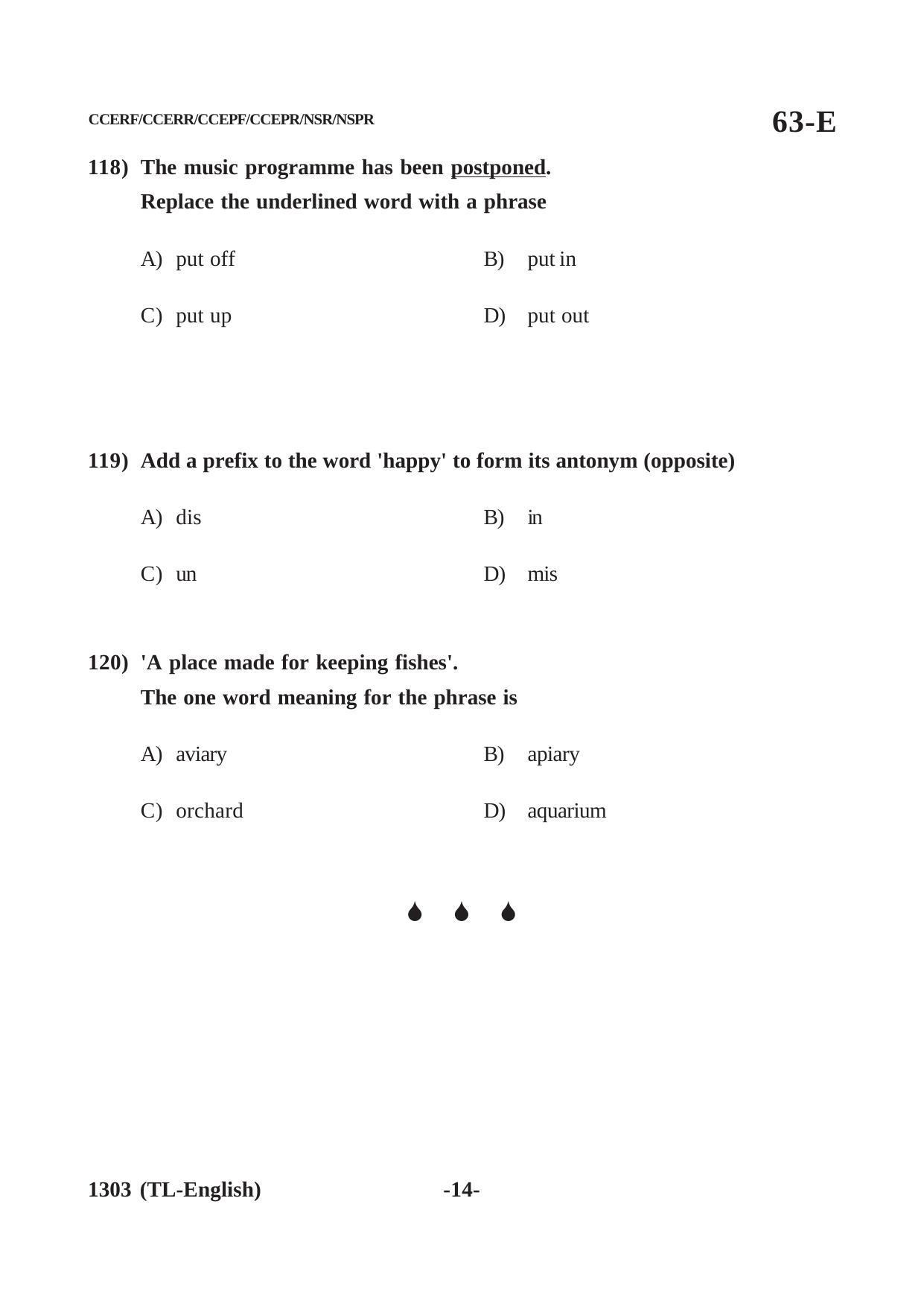 Karnataka SSLC Third Language English Question Paper 2021 - Page 14