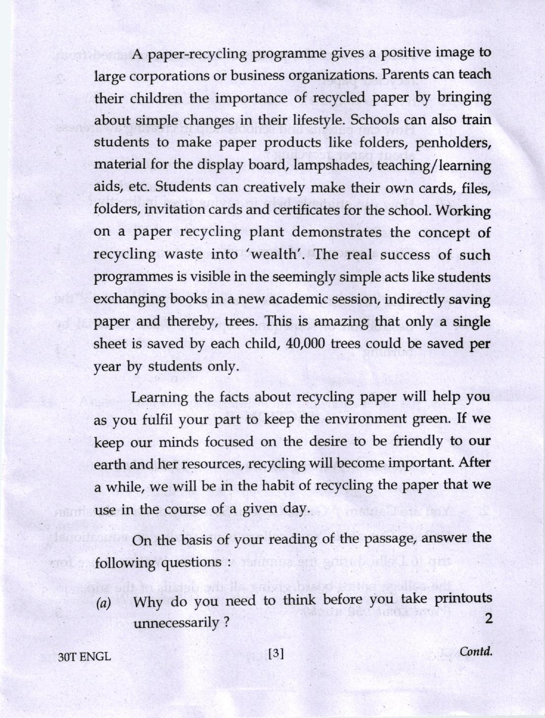 AHSEC Class 12 English Question Papers 2020 - Page 3