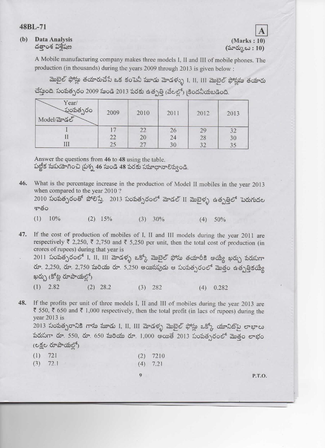 TS ICET 2014 Question Paper - Page 8