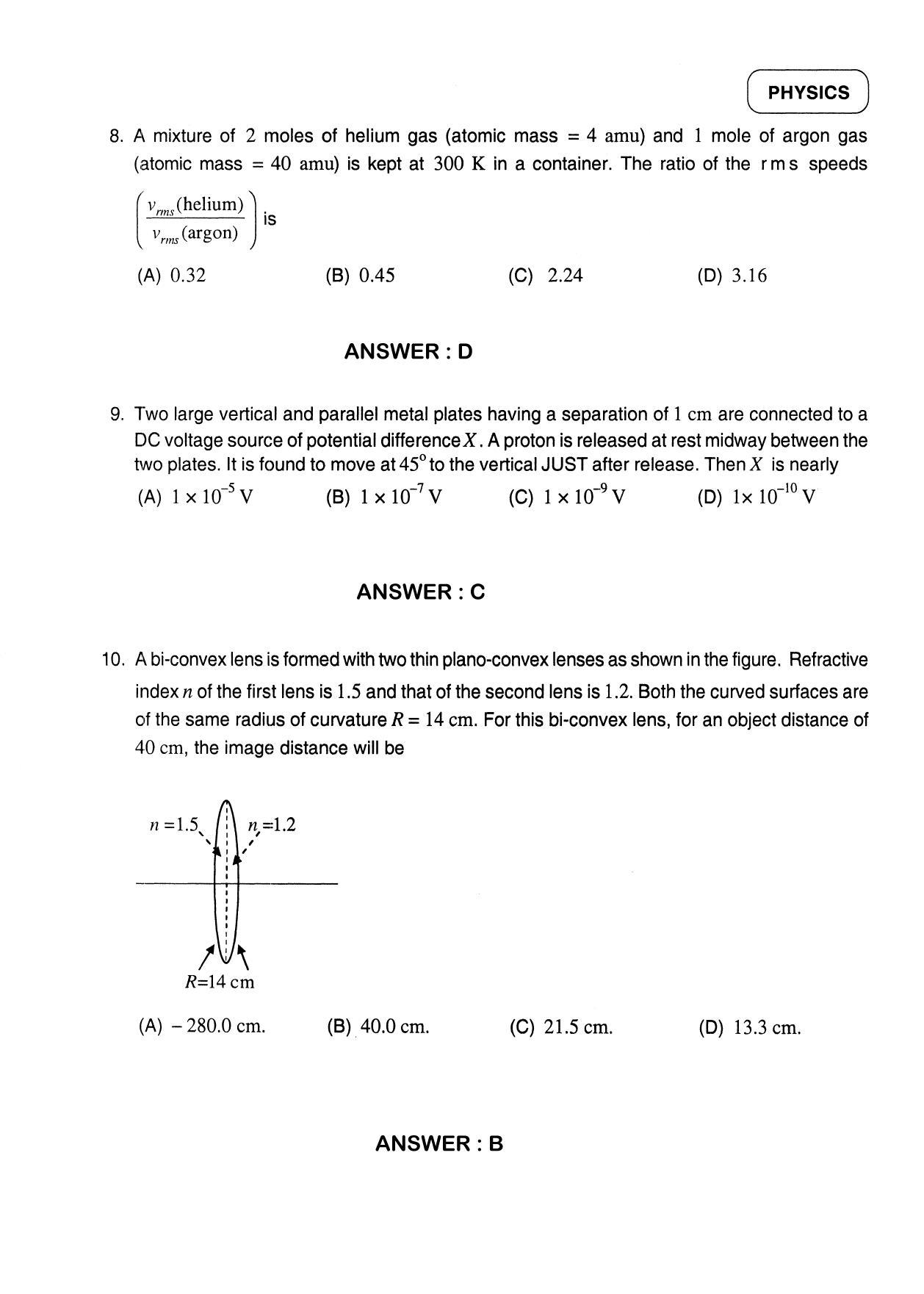 JEE 2012 Paper I Question Paper - Page 6