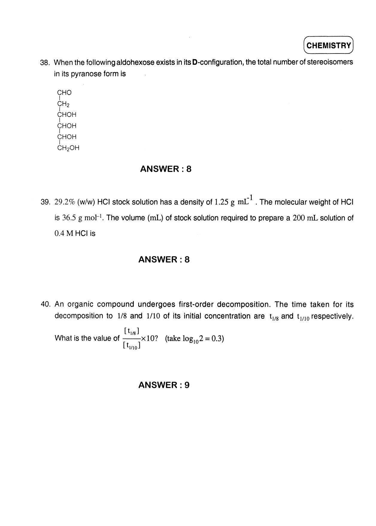 JEE 2012 Paper I Question Paper - Page 18