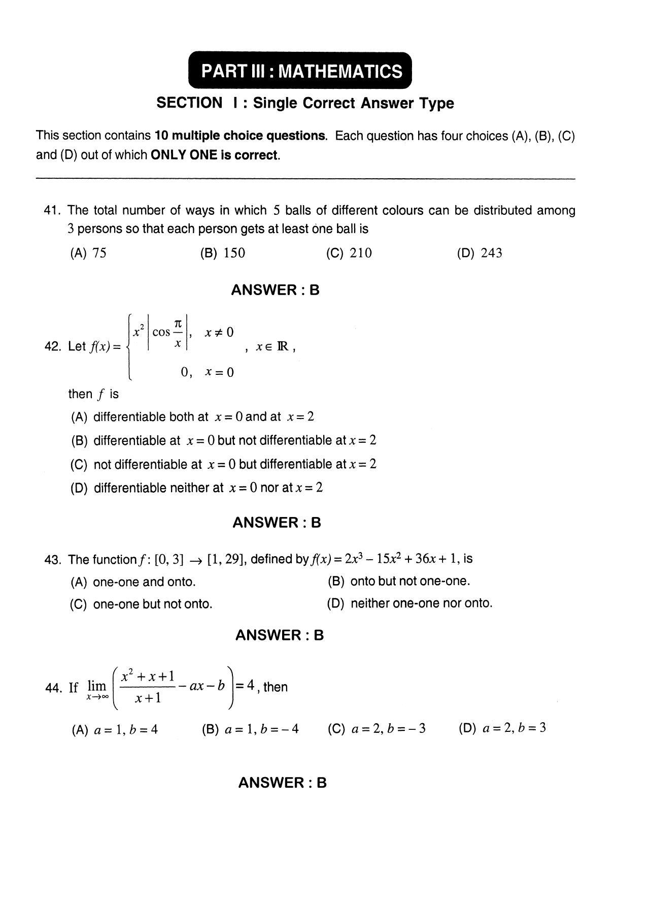JEE 2012 Paper I Question Paper - Page 19