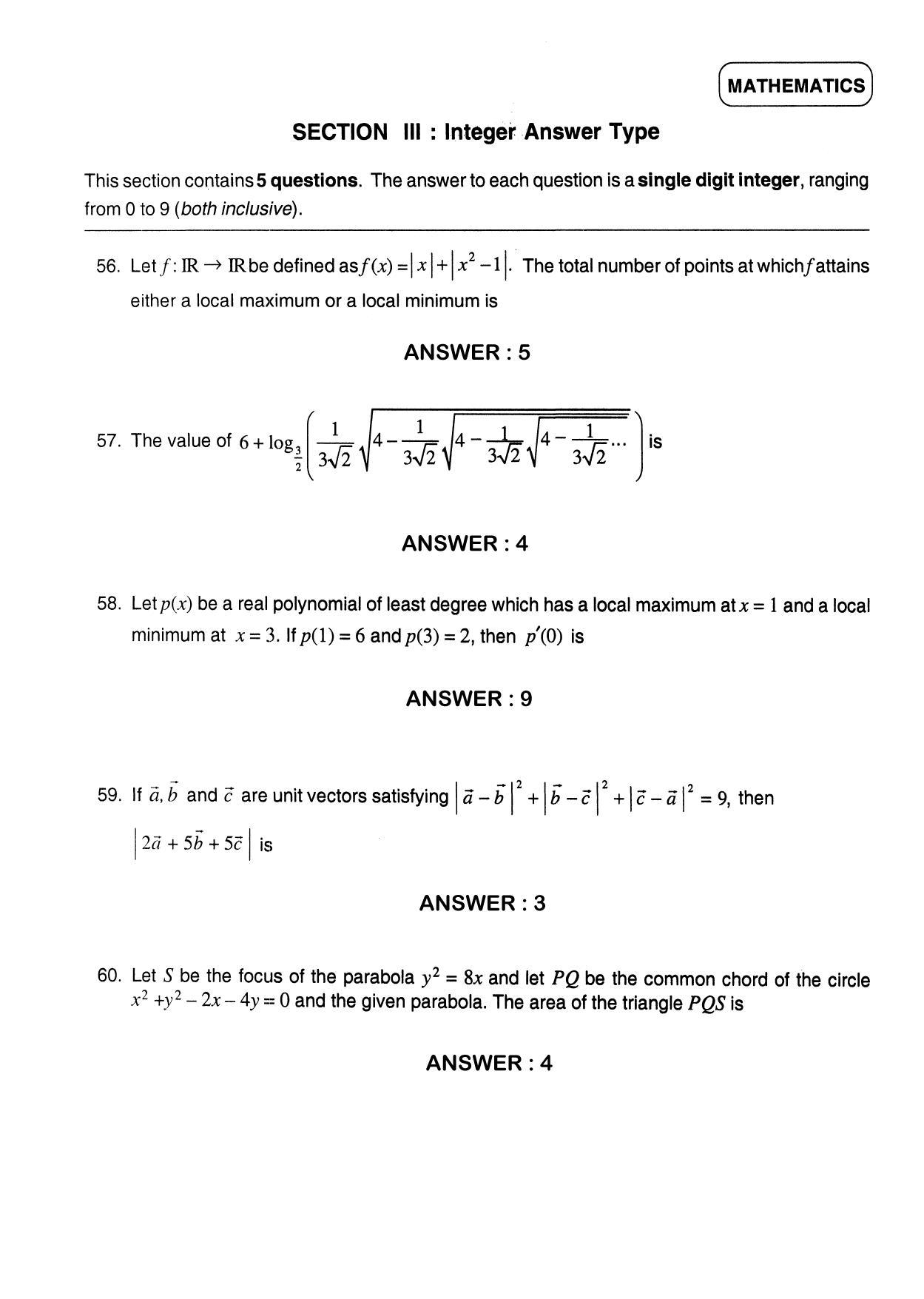 JEE 2012 Paper I Question Paper - Page 24