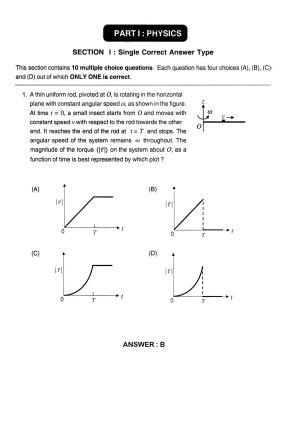 JEE 2012 Paper I Question Paper