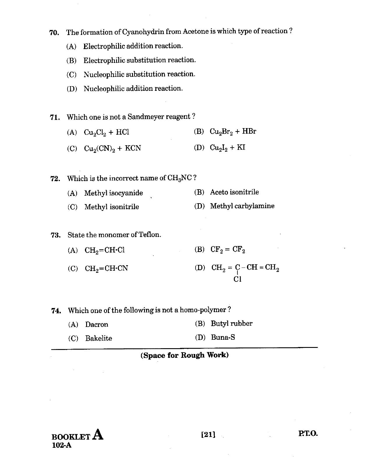 GUJCET 2008 Physics & Chemistry Question Paper - Page 19