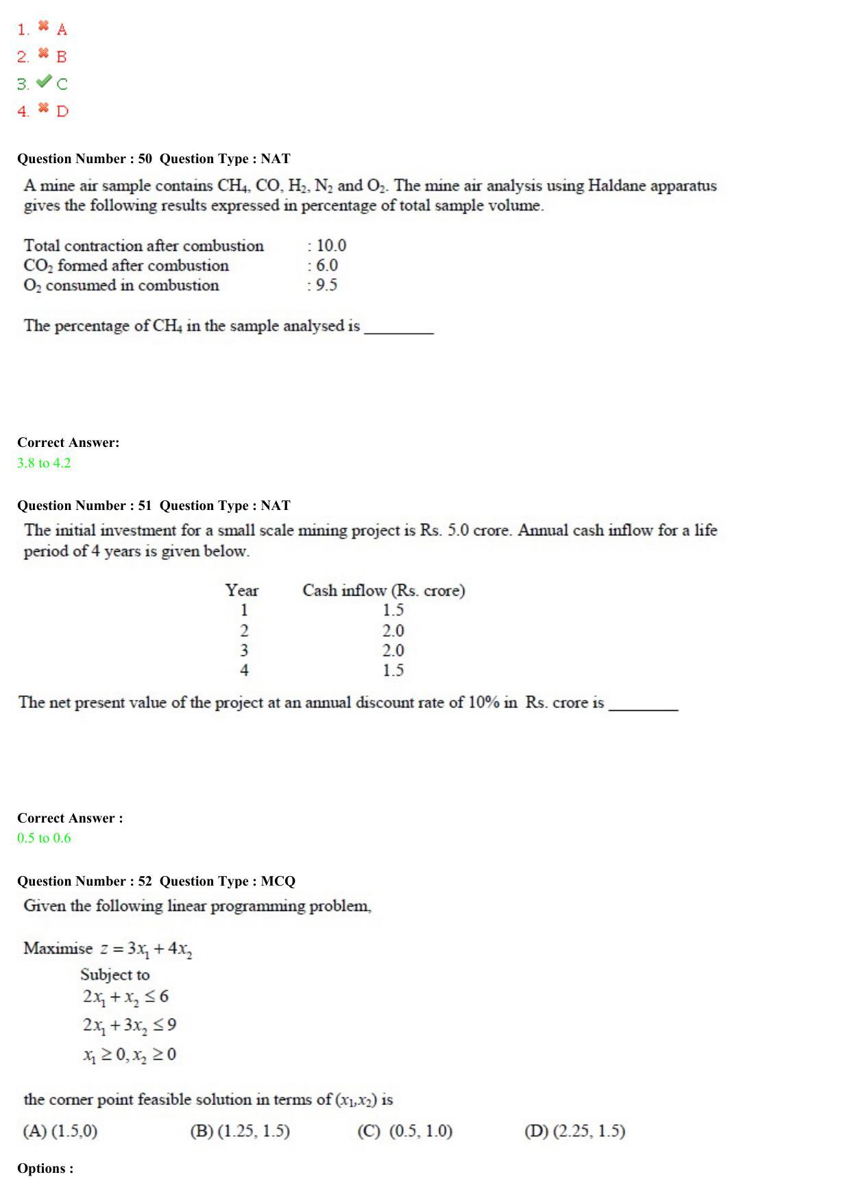 GATE 2015 Mining Engineering (MN) Question Paper with Answer Key - Page 15