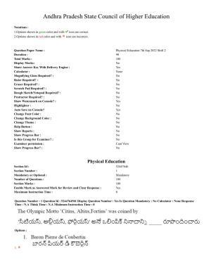 AP PGCET 2022 Physical Education Question Paper with Answer Key
