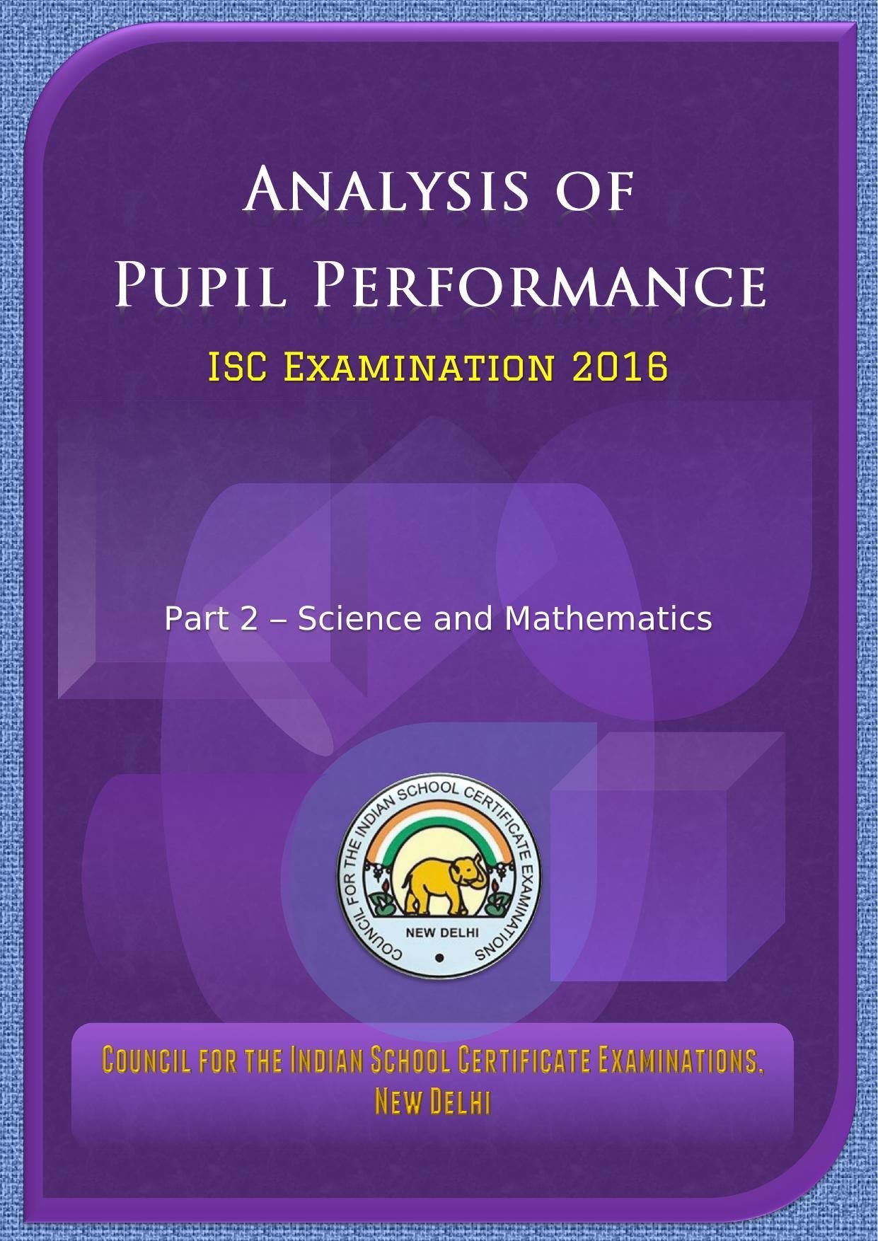 ISC Class 12 2016 Chemistry Question Paper Solutions - Page 1