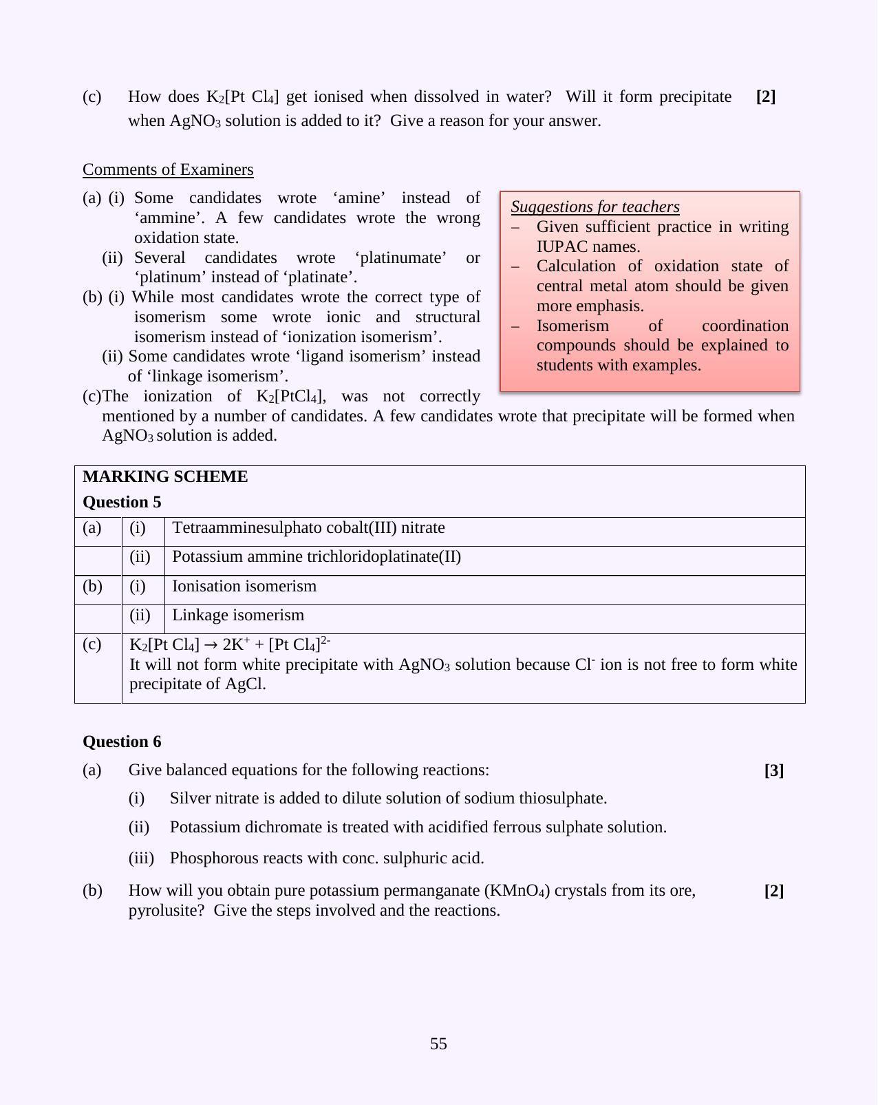 ISC Class 12 2016 Chemistry Question Paper Solutions - Page 16