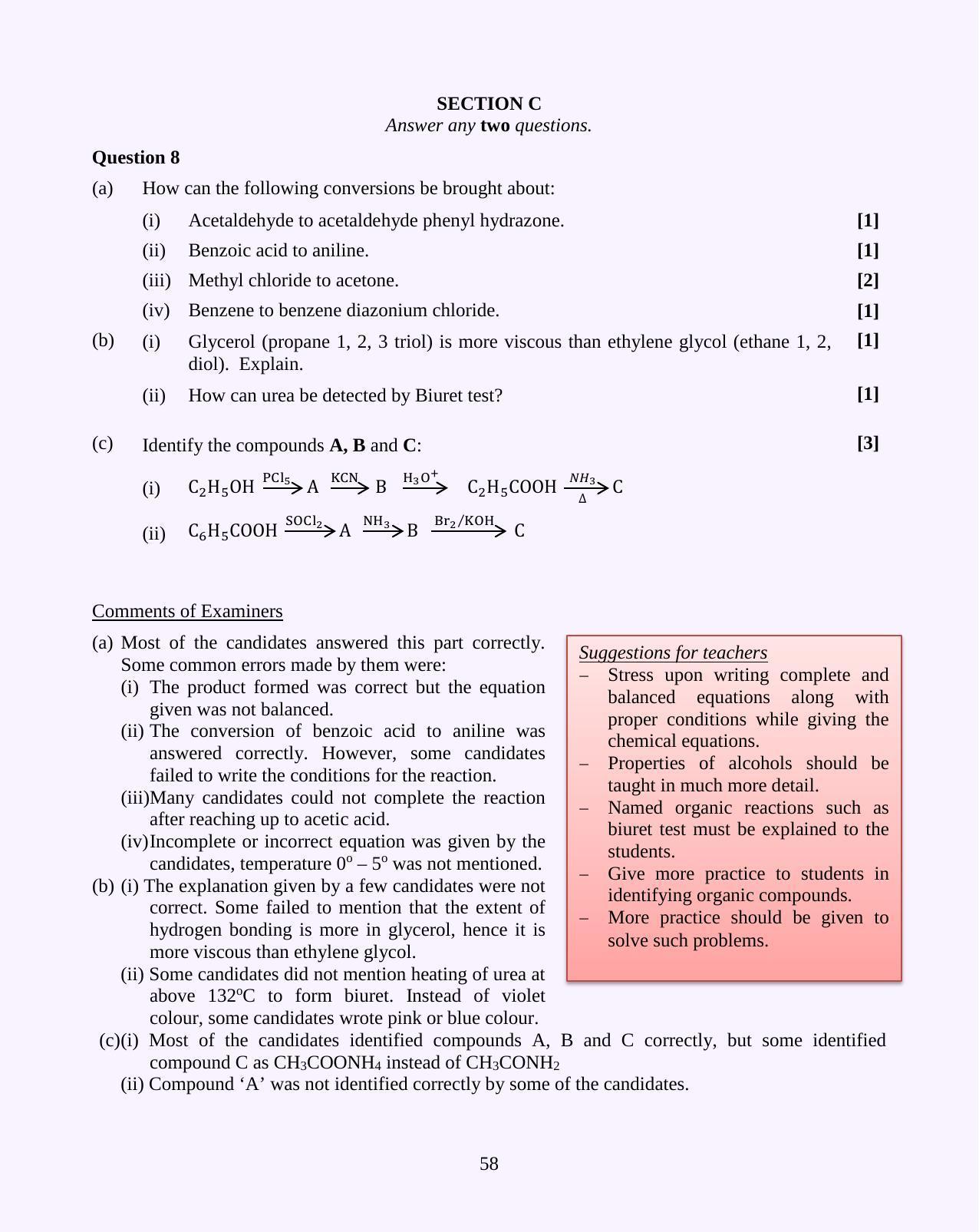 ISC Class 12 2016 Chemistry Question Paper Solutions - Page 19
