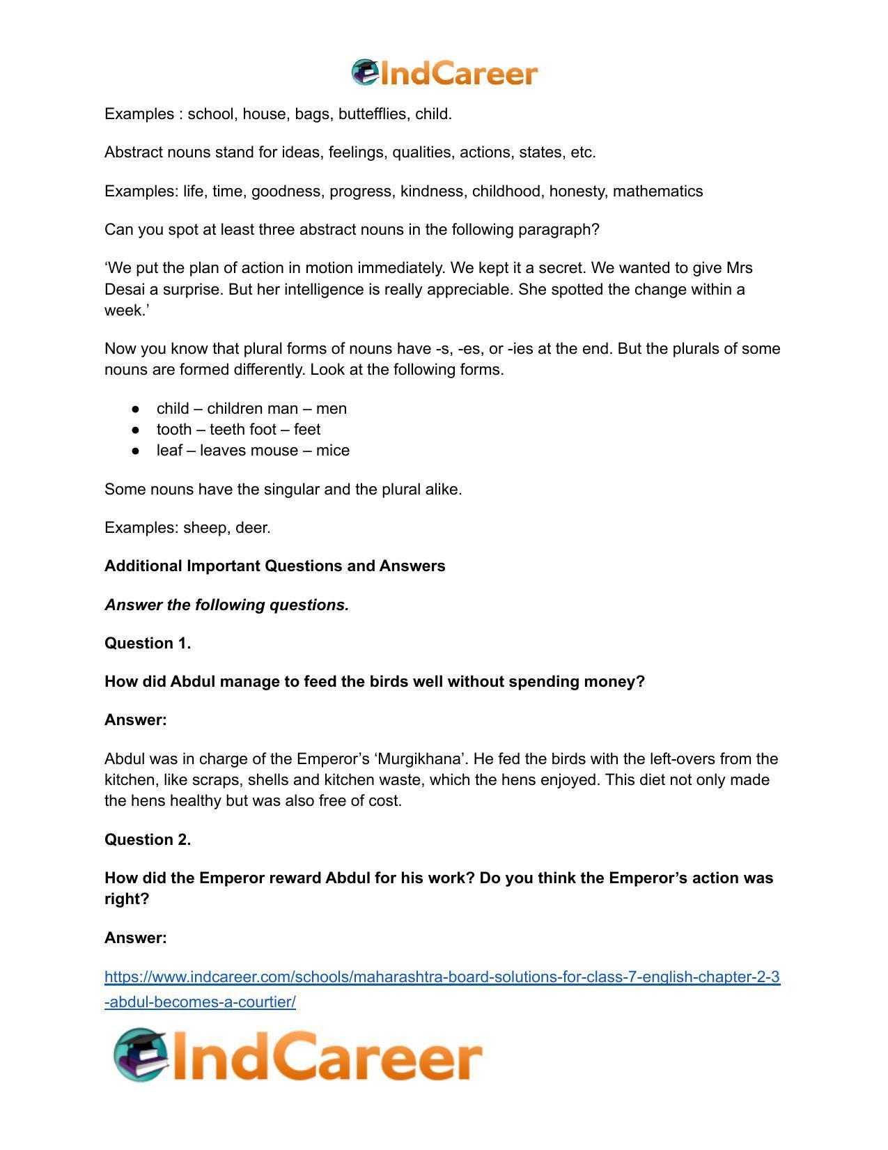 Maharashtra Board Solutions for Class 7- English: Chapter 2.3- Abdul Becomes a Courtier - Page 6