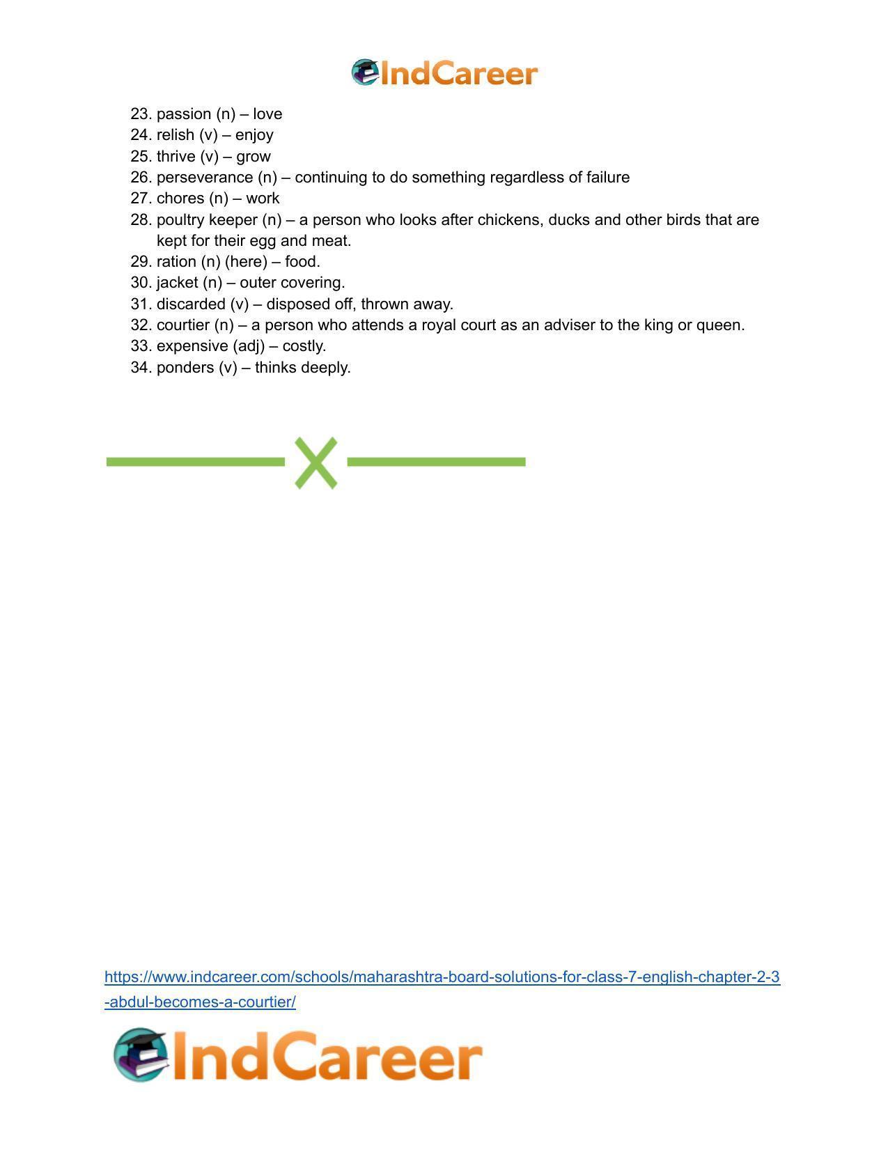 Maharashtra Board Solutions for Class 7- English: Chapter 2.3- Abdul Becomes a Courtier - Page 16