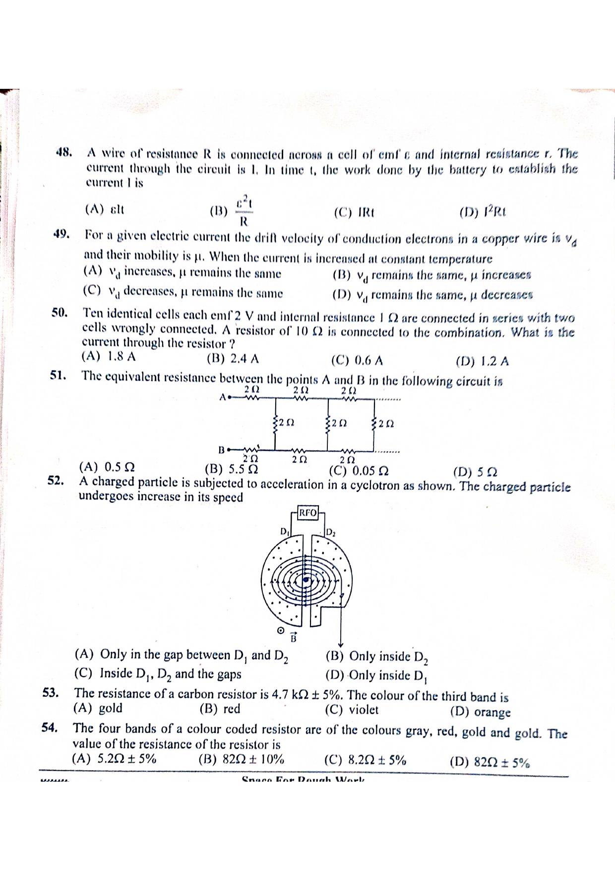 KCET 2023 Physics B2 Question Paper - Page 10