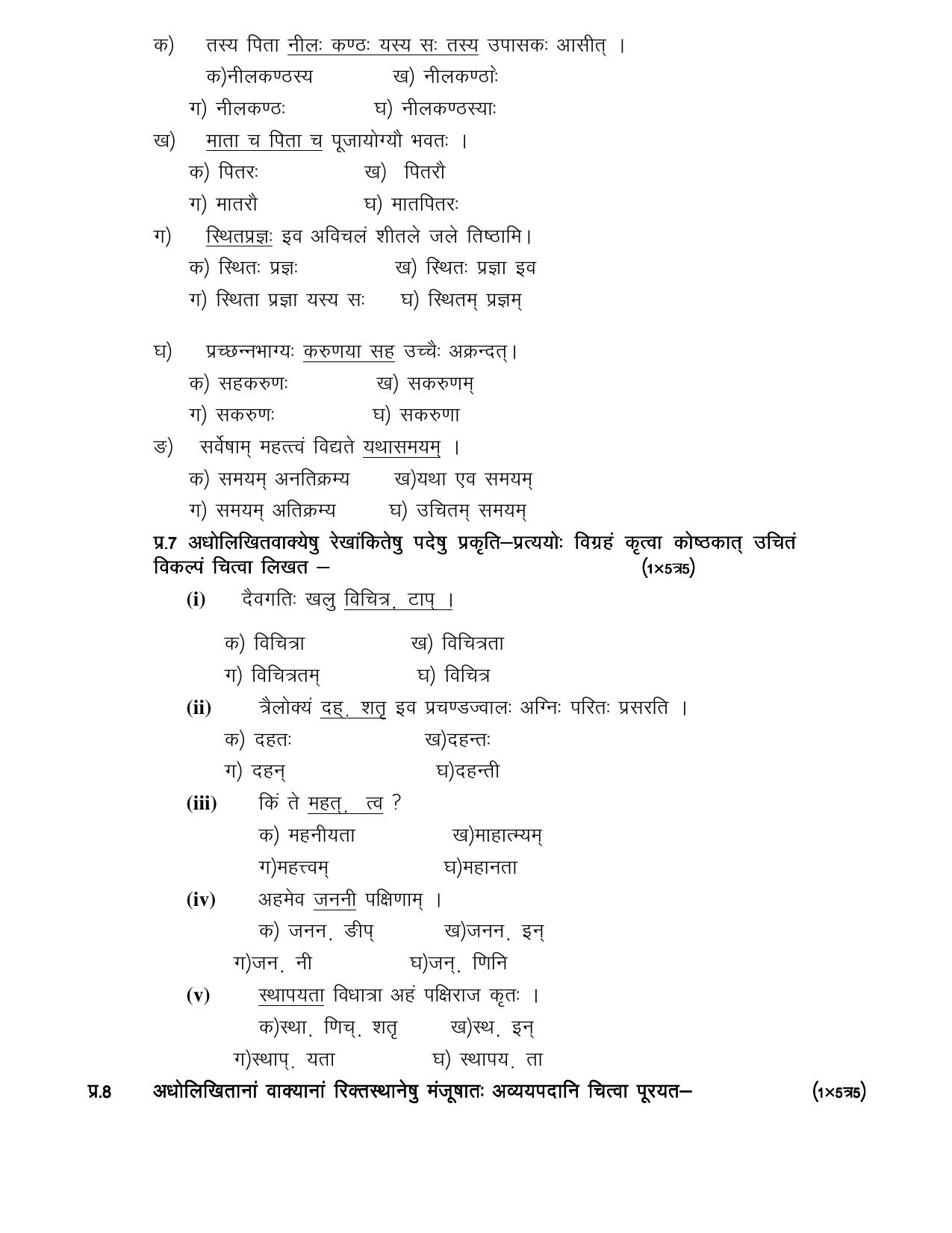 CBSE Worksheets for Class 10 Sanskrit Assignment 11 - Page 4