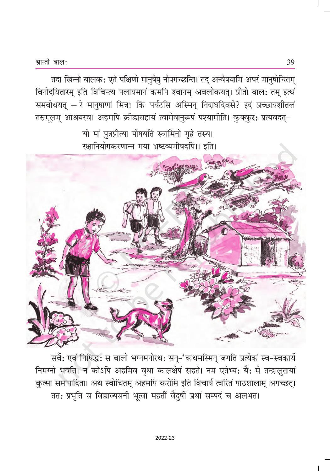 NCERT Book for Class 9 Sanskrit Shemushi Chapter 6 भ्रान्तो बालः - Page 2