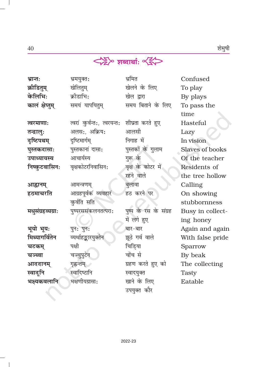 NCERT Book for Class 9 Sanskrit Shemushi Chapter 6 भ्रान्तो बालः - Page 3