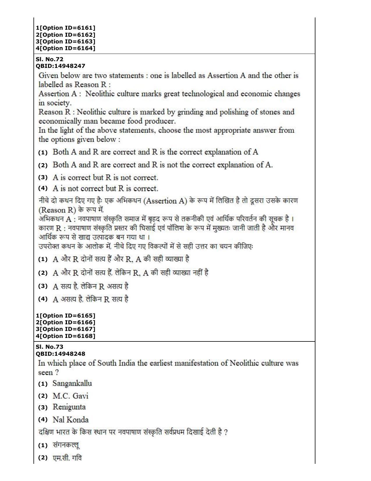 CUET (PG) 2022: PGQP-77 Anthropology (2-09-2022) Question Paper - Page 39