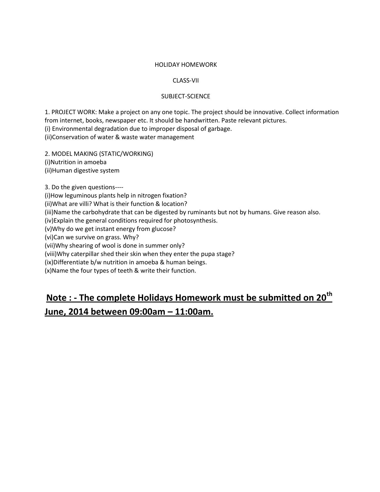 CBSE Worksheets for Class 7 Science Human Digestive System Assignment - Page 1
