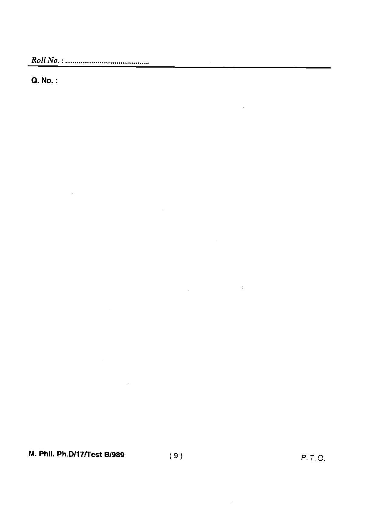 BHU RET(Agriculture) M.Phil. PH.D Environment & Sust. Dev 2017 Question Paper - Page 11