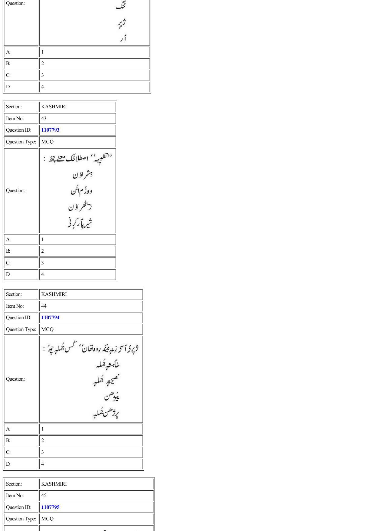 CUET 2022 Question Paper of Kashmiri - Page 28