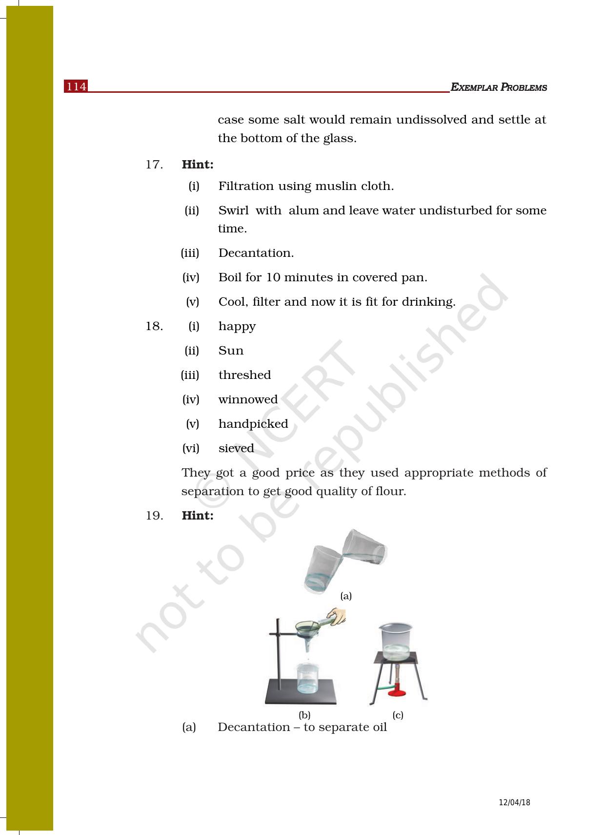 NCERT Exemplar Class 6: Science - Answers - Page 12