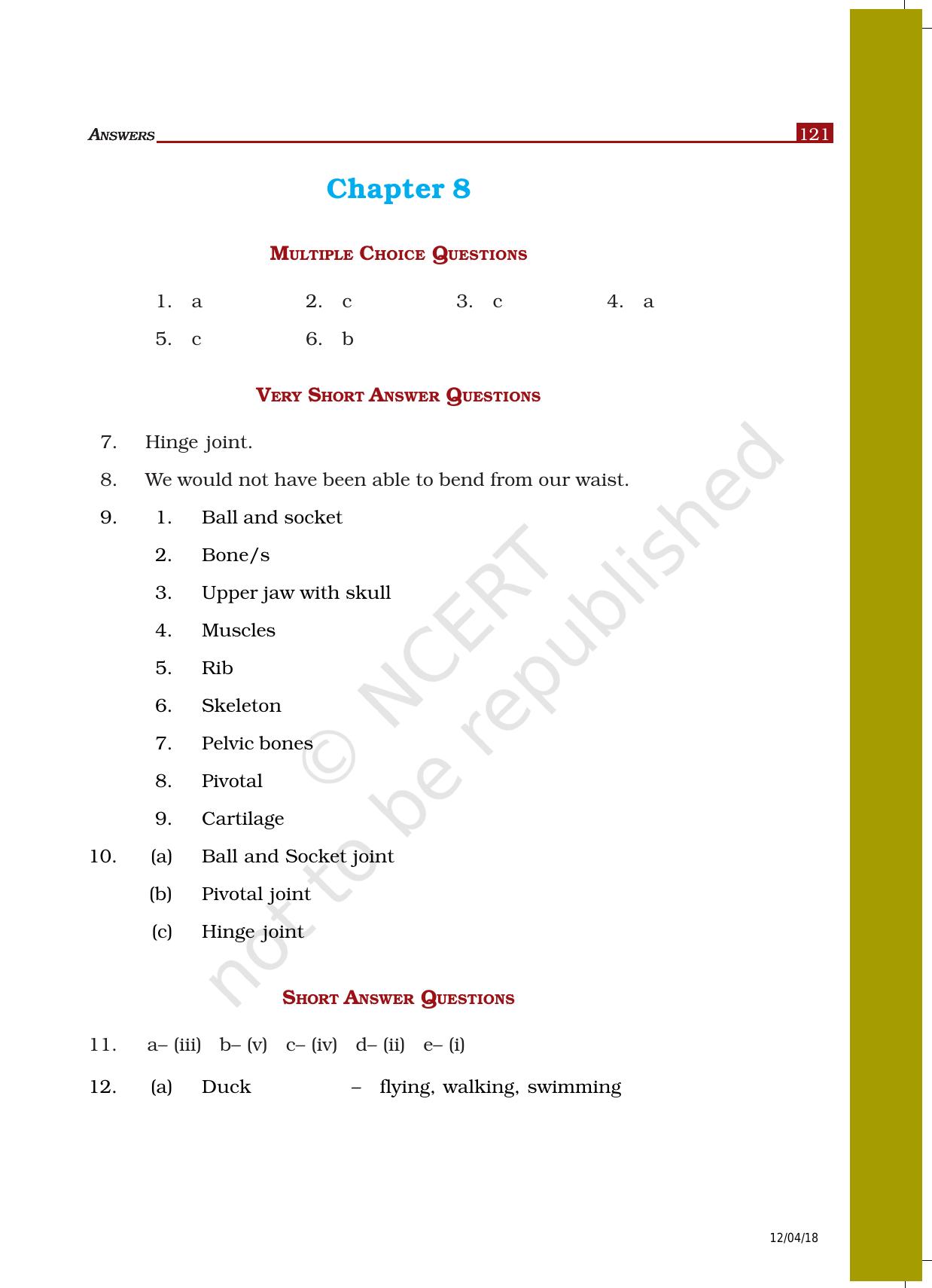 NCERT Exemplar Class 6: Science - Answers - Page 19