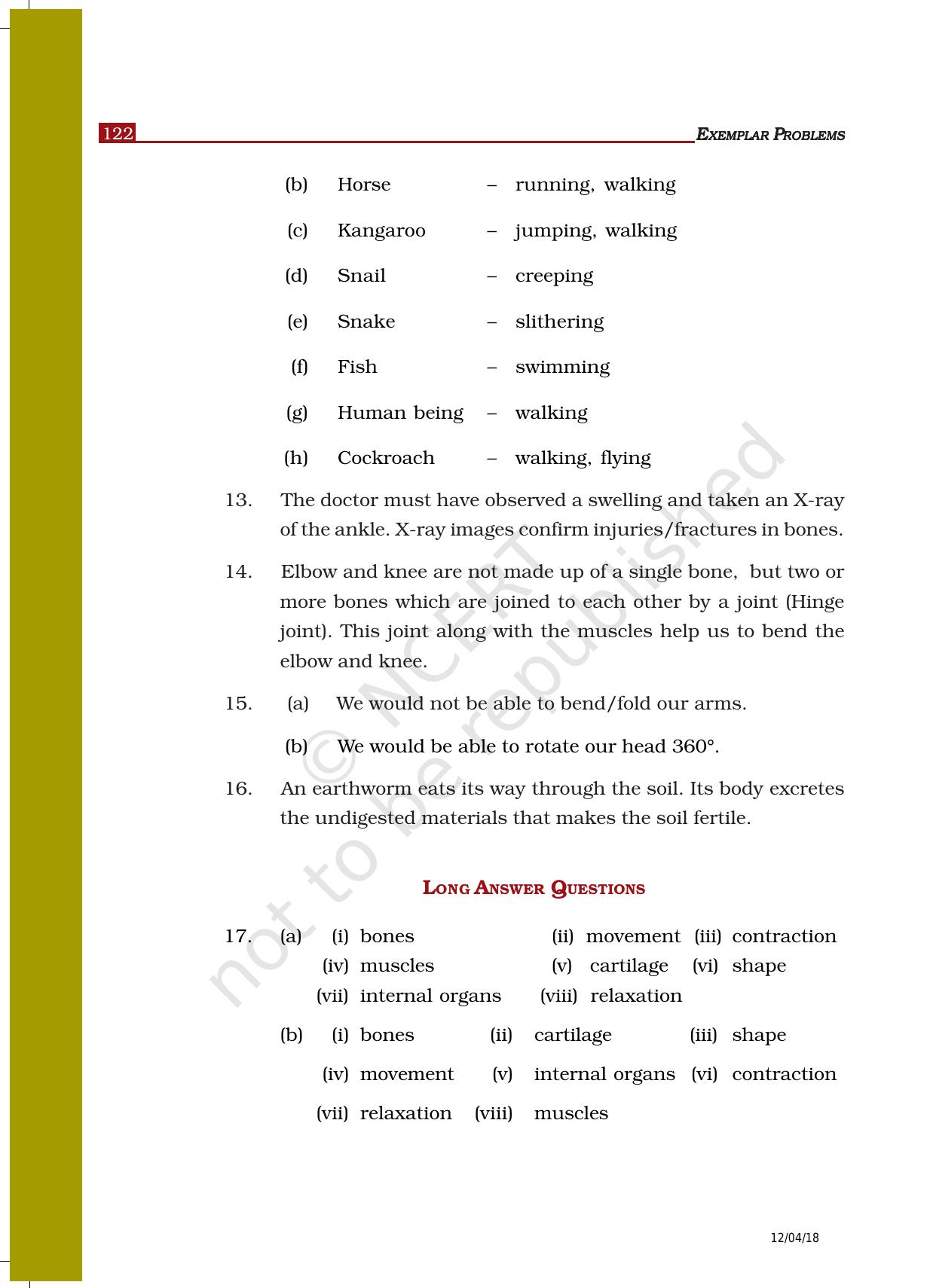 NCERT Exemplar Class 6: Science - Answers - Page 20