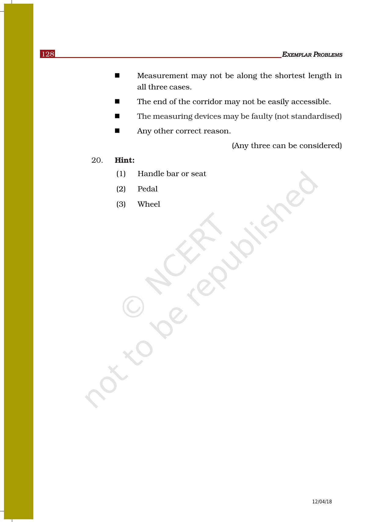 NCERT Exemplar Class 6: Science - Answers - Page 26