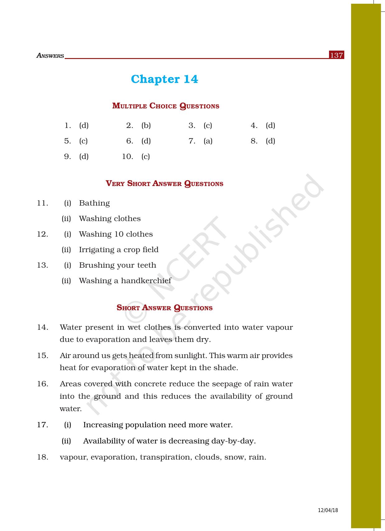 NCERT Exemplar Class 6: Science - Answers - Page 35