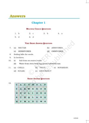 NCERT Exemplar Class 6: Science - Answers