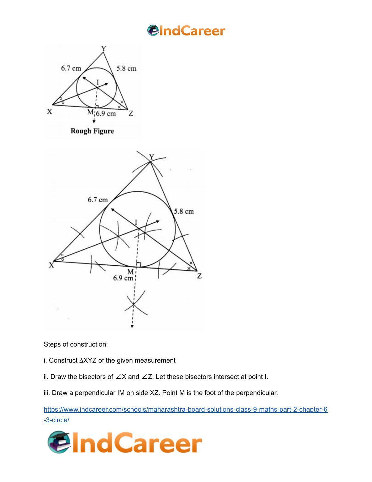 Maharashtra Board Solutions Class 9-Maths (Part 2): Chapter 6.3- Circle - Page 6