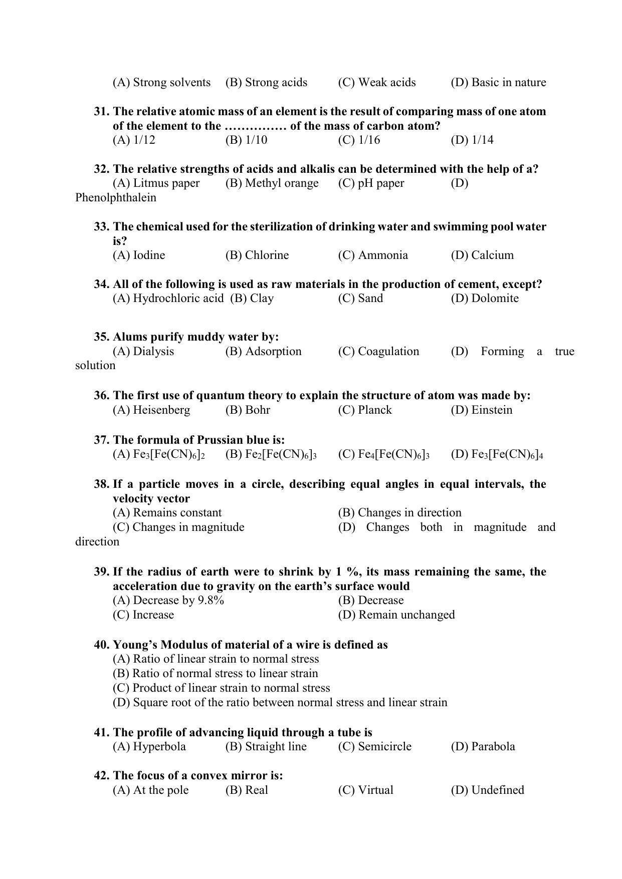 PU MPET Applied Science 2020 Question Papers - Page 46