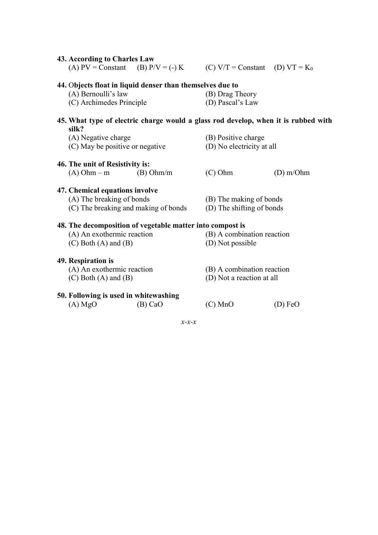 PU MPET Applied Science 2020 Question Papers - Page 47