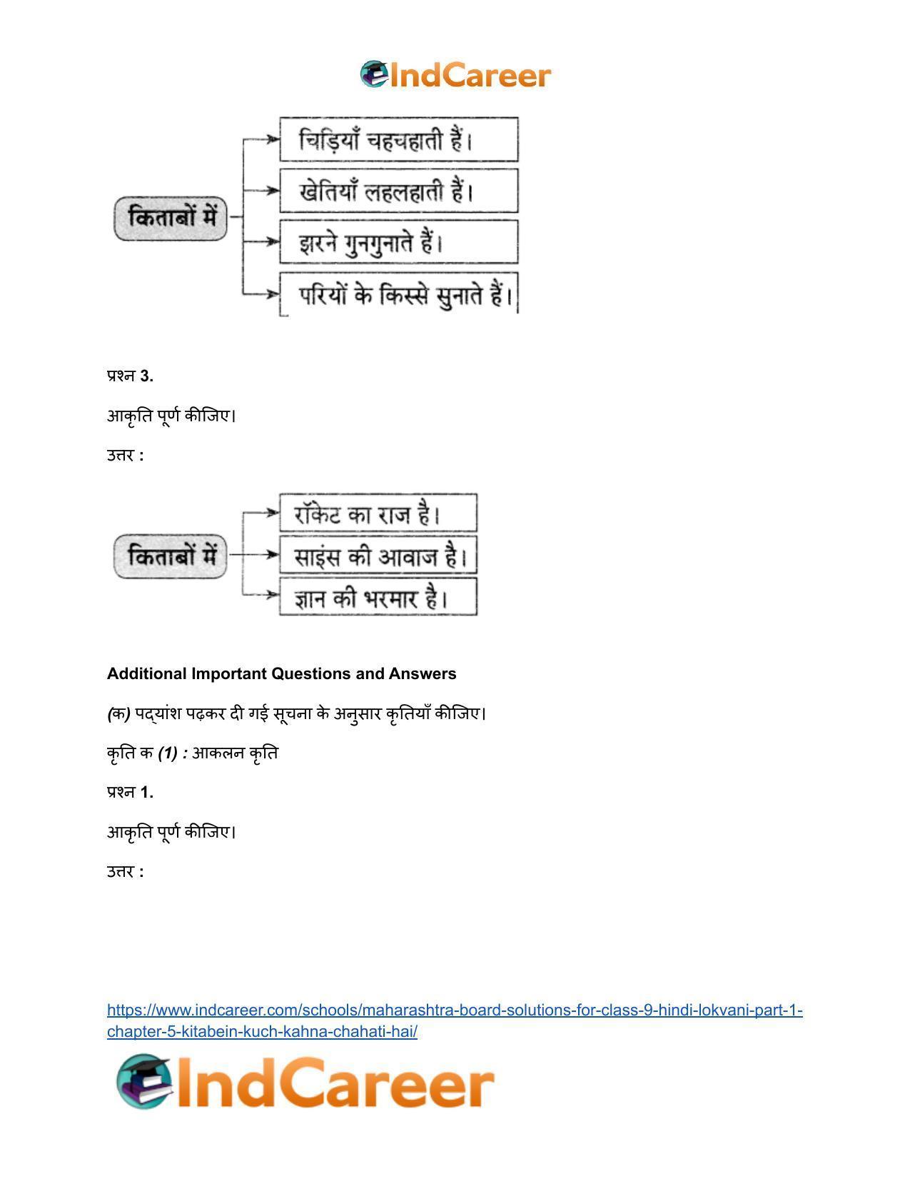 Maharashtra Board Solutions for Class 9- Hindi Lokvani (Part 1): Chapter 5- किताबें कुछ कहना चाहती हैं - Page 5