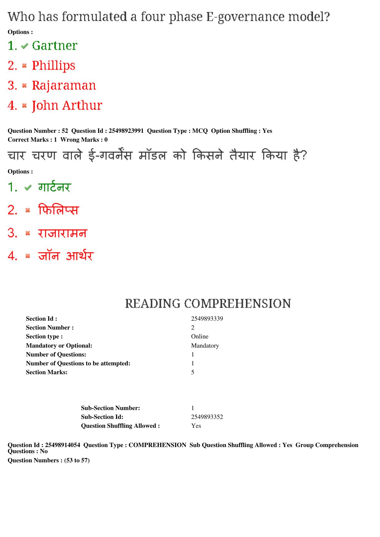 MP CPCT 23rd Feb 2020 Question Paper Shift 1 - Page 36